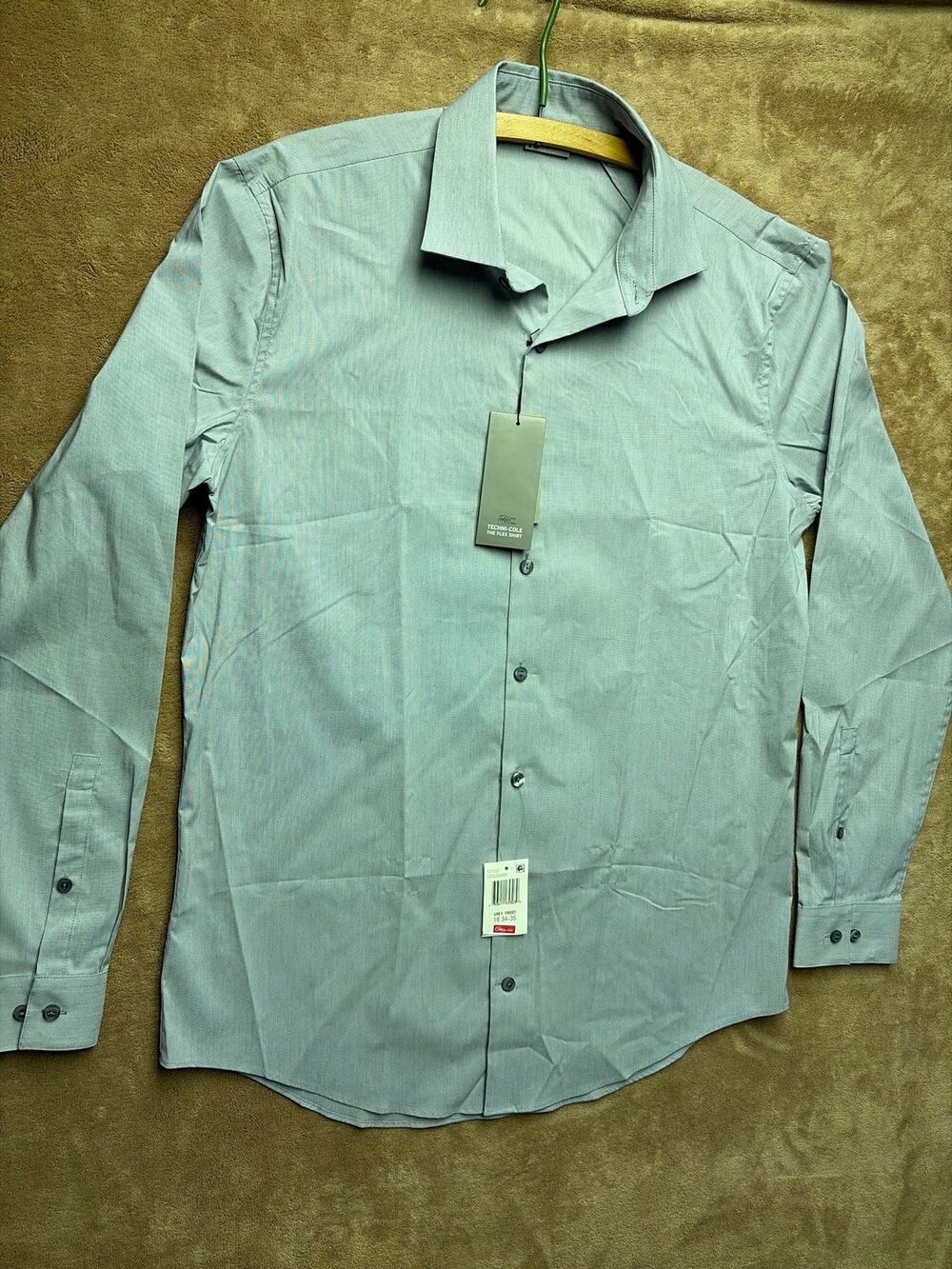 Kenneth Cole Reaction Slim Fit Dress Shirt Size 16 34/35 NWT